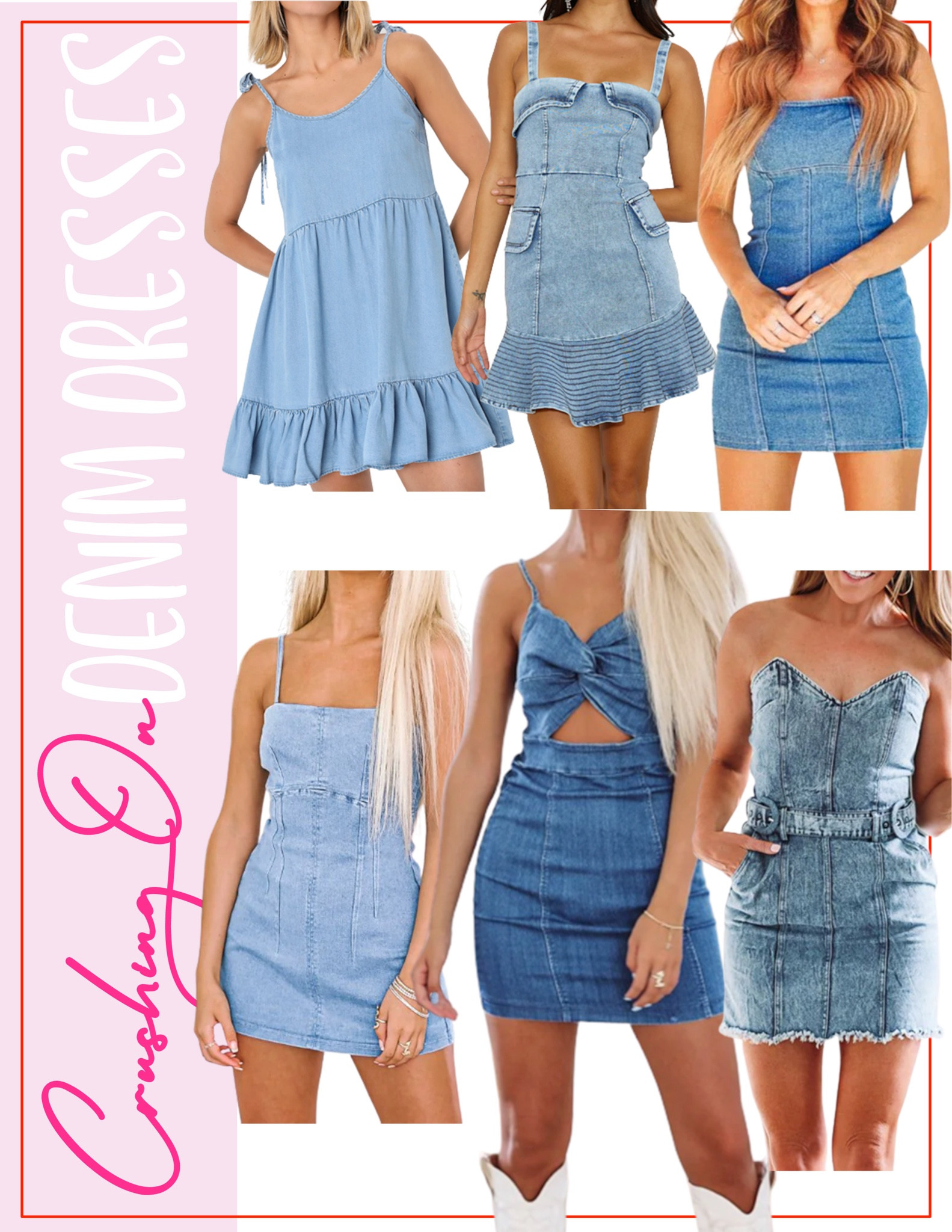 Crushing on Denim Dresses | Trendy Style

#LTKunder100 #LTKunder50 #LTKFestival