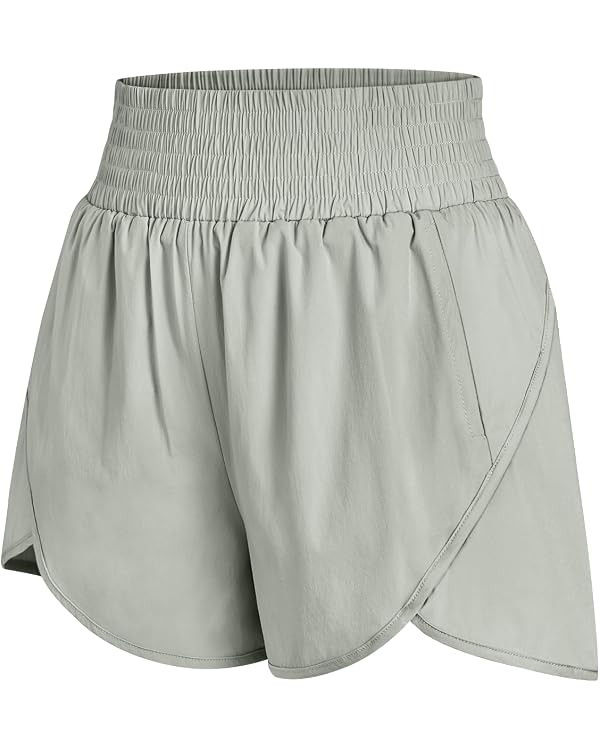 AUTOMET Womens Athletic Shorts High Waisted Running Shorts Gym Workout Shorts Casual Comfy Sport ... | Amazon (US)
