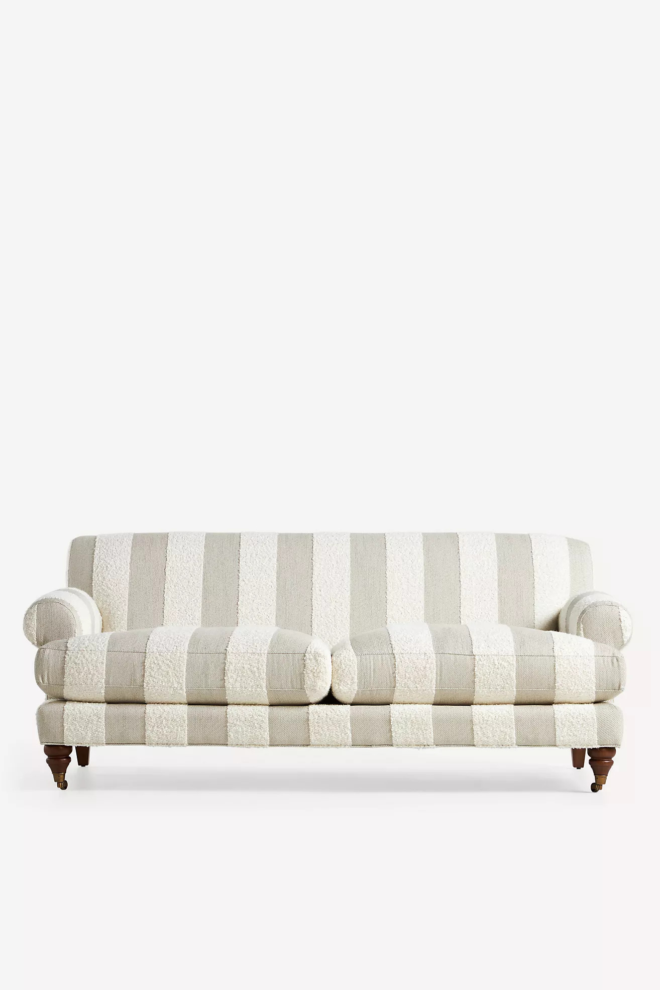 Cecilia Willoughby Bouclé Two-Cushion Sofa | Anthropologie (US)