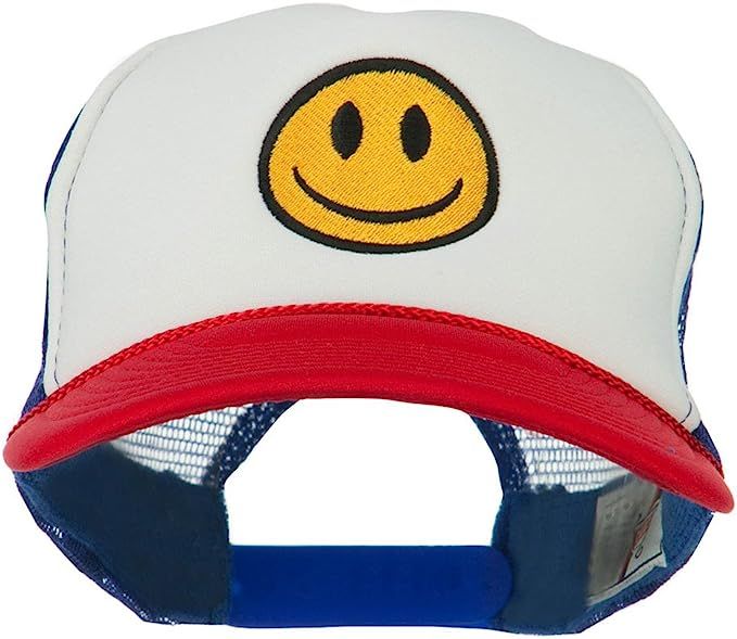 e4Hats.com Smile Face Embroidered Foam Mesh Back Cap | Amazon (US)