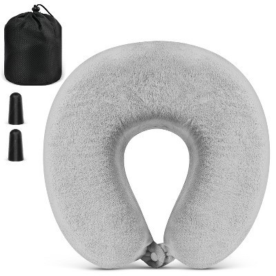 Fosmon Neck Pillows for Travel Pillow Kids, Small Travel Neck Pillow Airplane, Foldable Memory Foam Neck Pillow for Car Sleeping Travel with Ear Plug | Target