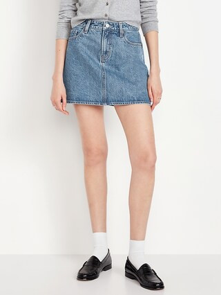 High-Waisted OG Jean Mini Skirt | Old Navy (US)