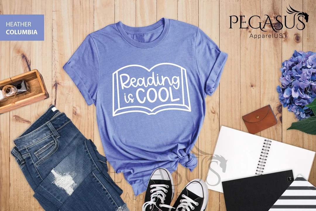 Reading Is Cool Shirt, Reading Is Cool T-Shirt, Reading Is Cool Tee, Student Tee, Teacher Tee, Gr... | Etsy (US)
