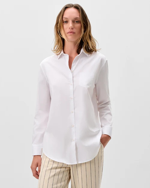 Jess Cotton Button-Down Shirt | johnnie O