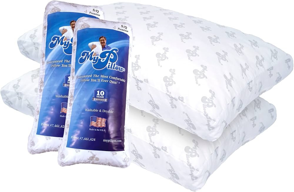 MyPillow Premium Bed Pillow Set of 2 Queen Medium | Amazon (US)