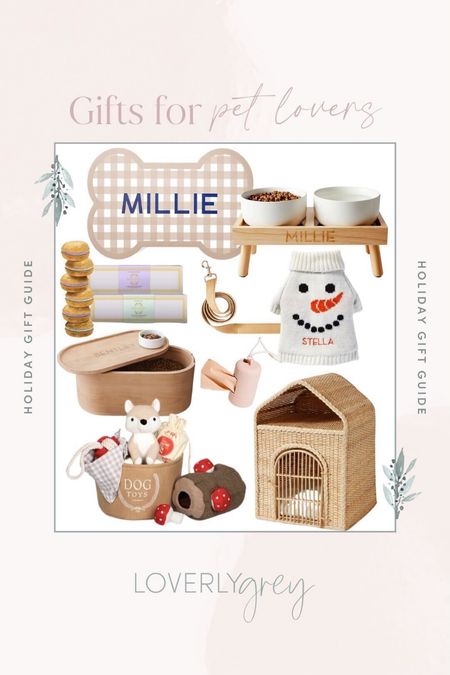 Loverly Grey gift finds for pet lovers! Loving these neutral items to use around the house  

#LTKGiftGuide #LTKHoliday #LTKunder100