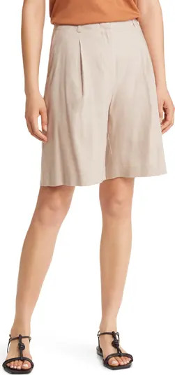Wide Leg Linen Blend Shorts | Nordstrom