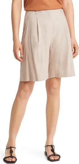 Wide Leg Linen Blend Shorts | Nordstrom