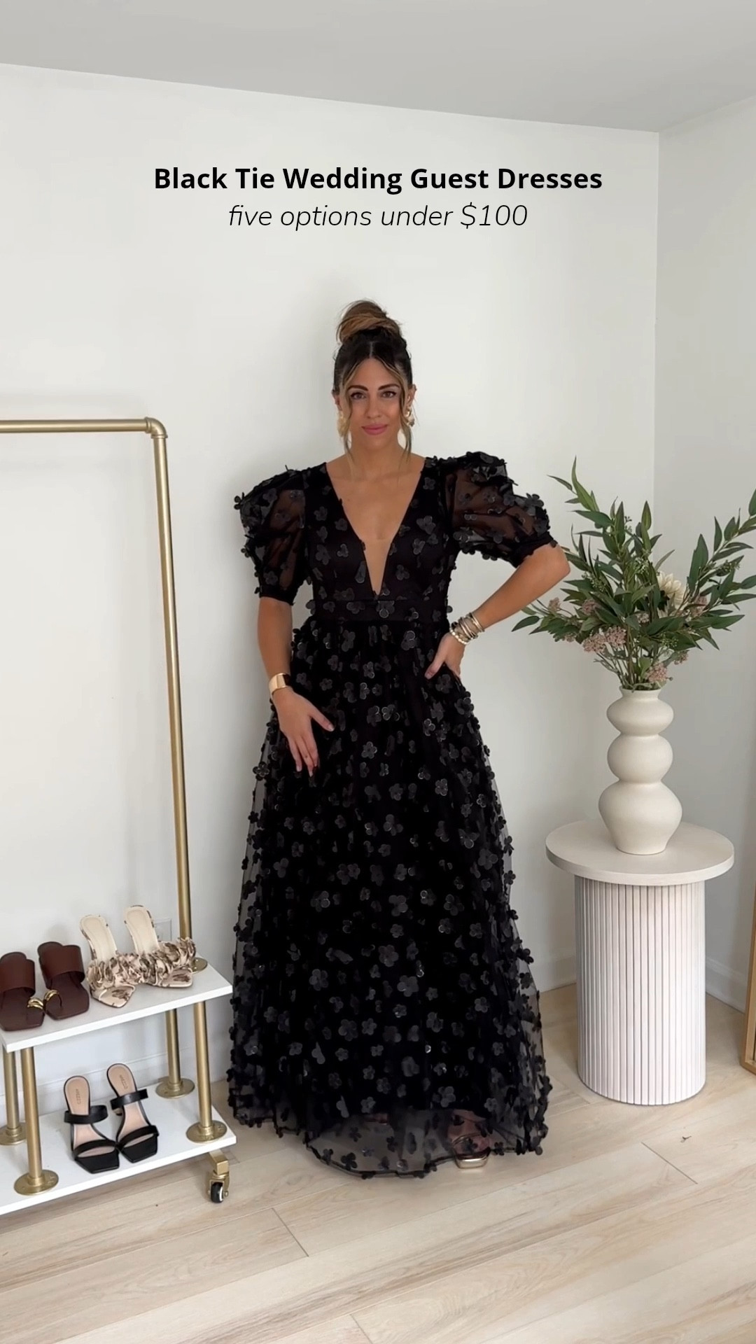 Black Tie Wedding Guest Dresses — five options under $100 (wearing size small or 4 in all of them)

Affordable wedding guest | occasion wear | black gown | cocktail dresses | statement dress | black tie wedding 

#LTKParties #LTKWedding #LTKFindsUnder100