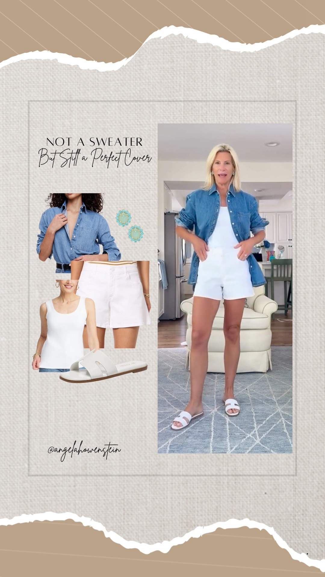 Perfect for those in-between days when you want a little cover without overheating.

denim shirt, layering, summer to fall style, chic casual, effortless layering, pre-fall look, easy cover-up, transitional outfit, classic style

#LTKStyleTip #LTKShoeCrush #LTKOver40