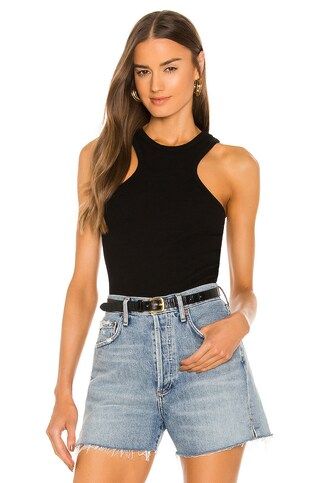 AGOLDE Bea Cutaway Tank in Black from Revolve.com | Revolve Clothing (Global)