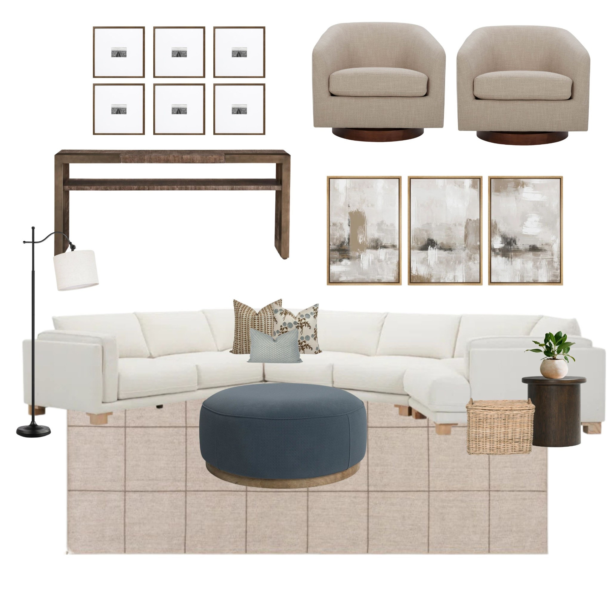 Basement family room design board

#LTKHome