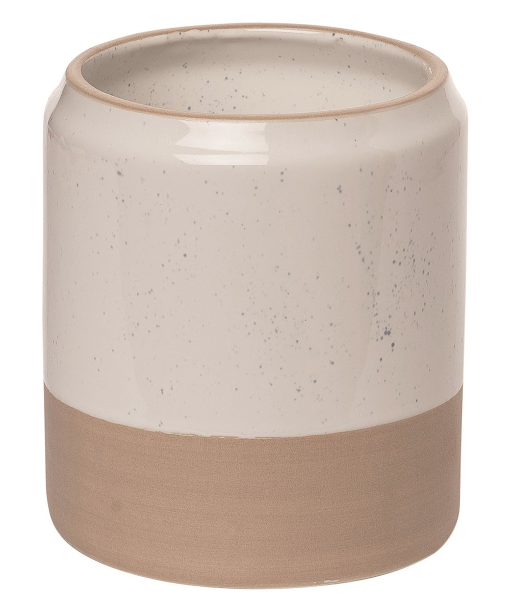Transpac Utensil Caddies - Cream & Brown Utensil Holder | Zulily