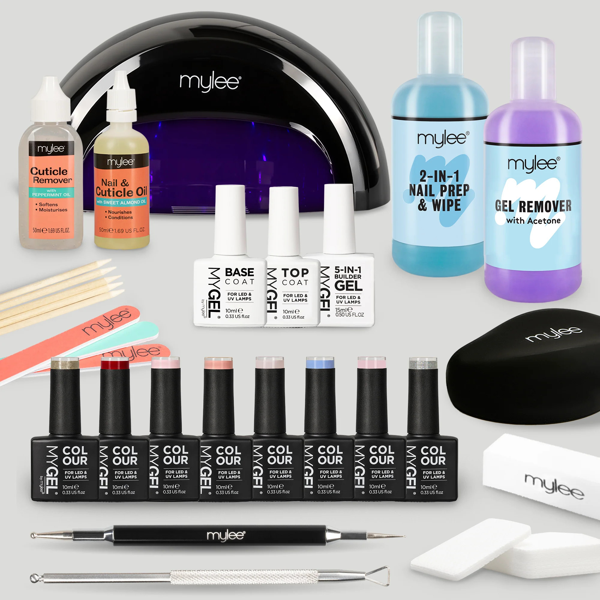 Mylee The Full Works Complete Gel Polish Kit (Black) - Royalty (Worth | Mylee