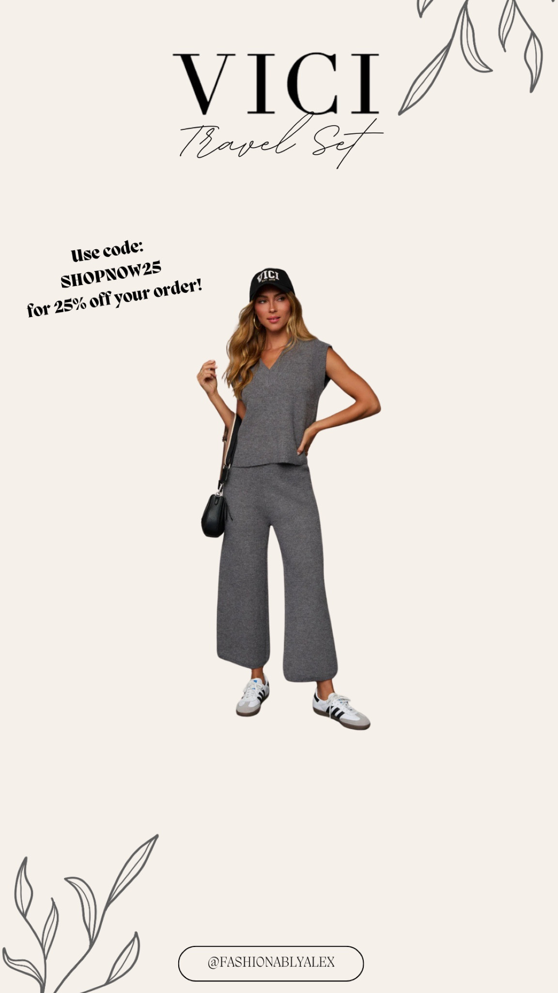 This cozy set would be perfect for travel, running errands, or a quick lunch with the girls! Use code: SHOPNOW25 for 25% off your order! #traveloutfit #ootd #fallfashion #casual

#LTKSeasonal #LTKTravel #LTKMidsize