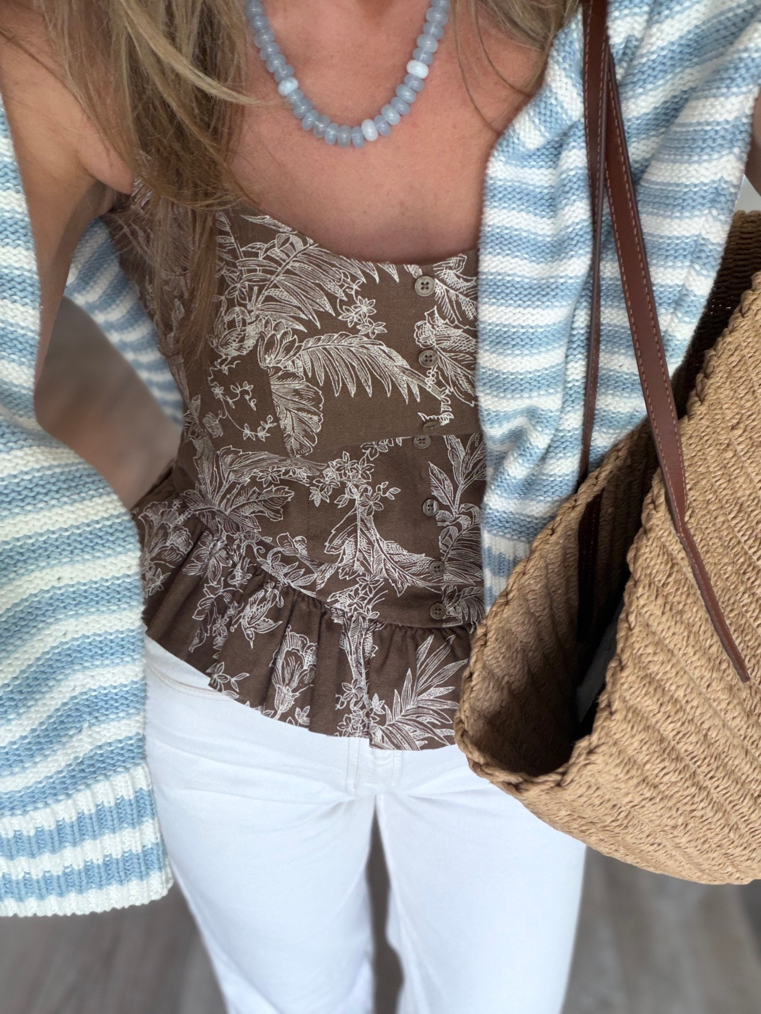 This is one of my favorite summer tops! I love styling it with white jeans, linen, or it is part of a matching set as well! It’s just so cute and I always get asked where it’s from!!

#LTKdayinmylife #LTKootd
