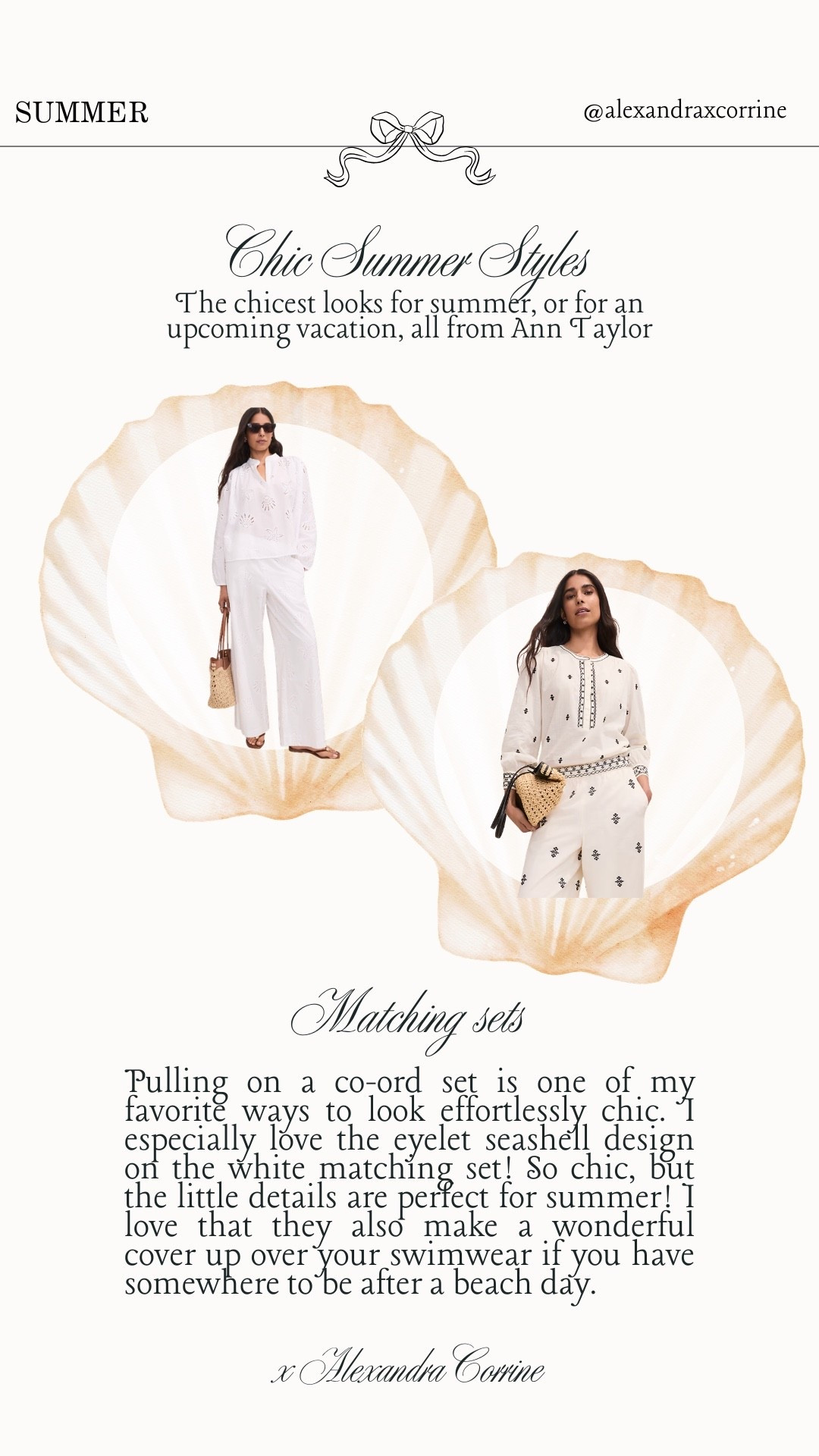 Chic summer styles 🐚 The chicest looks for summer, or for an upcoming vacation, all from Ann Taylor 🥂

Summer fashion, summer outfit inspo, outfit ideas, vacation outfit ideas, linen, coord sets, matching sets, sundresses

#LTKSeasonal #LTKootd