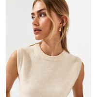 Women's Cream Midweight Knit Tabard Vest New Look | New Look (UK)