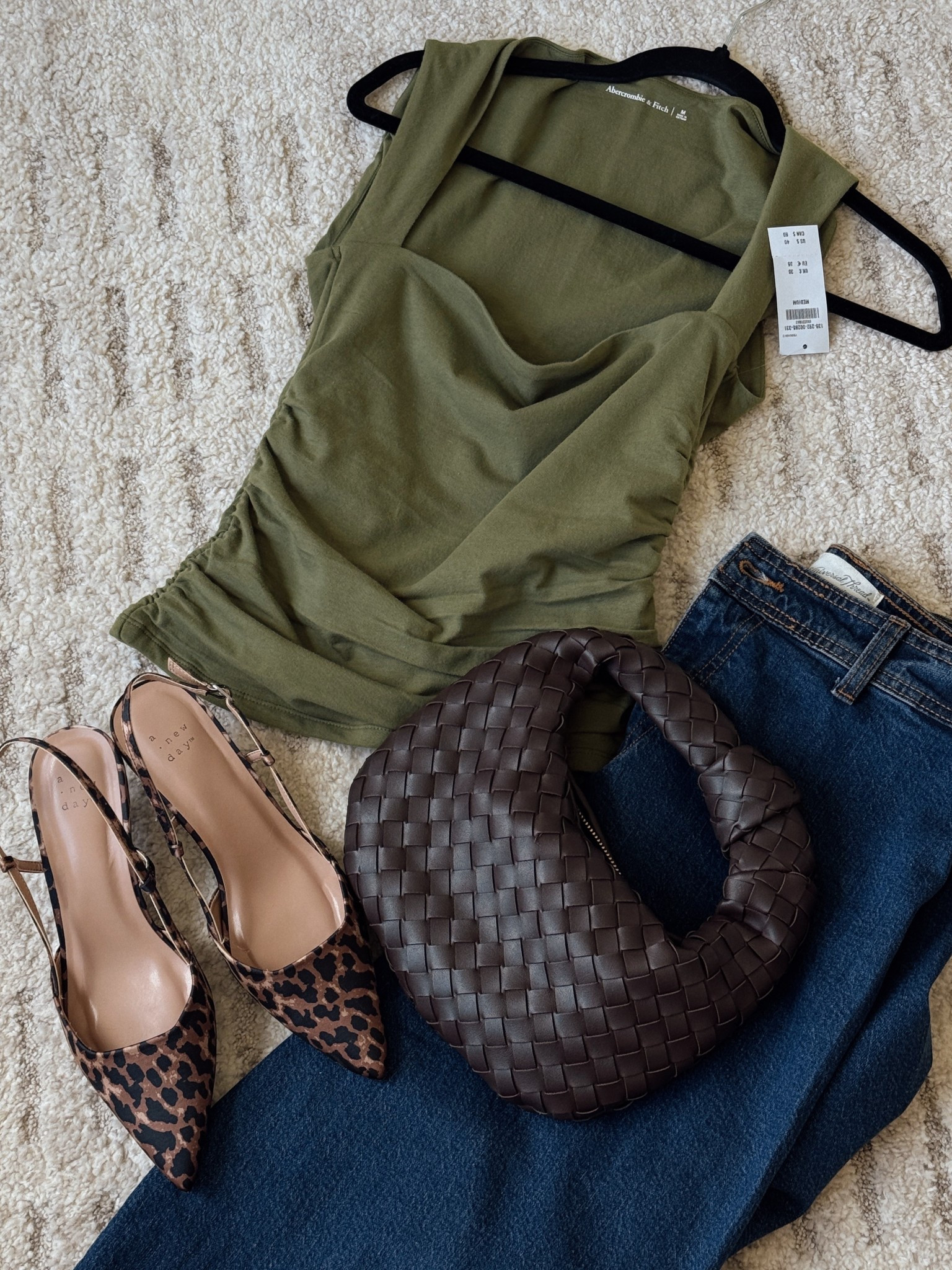 Girls night out outfit. Abercrombie top. Target jeans. Dark jeans. Leopard heels. 

#LTKFindsUnder50 #LTKStyleTip