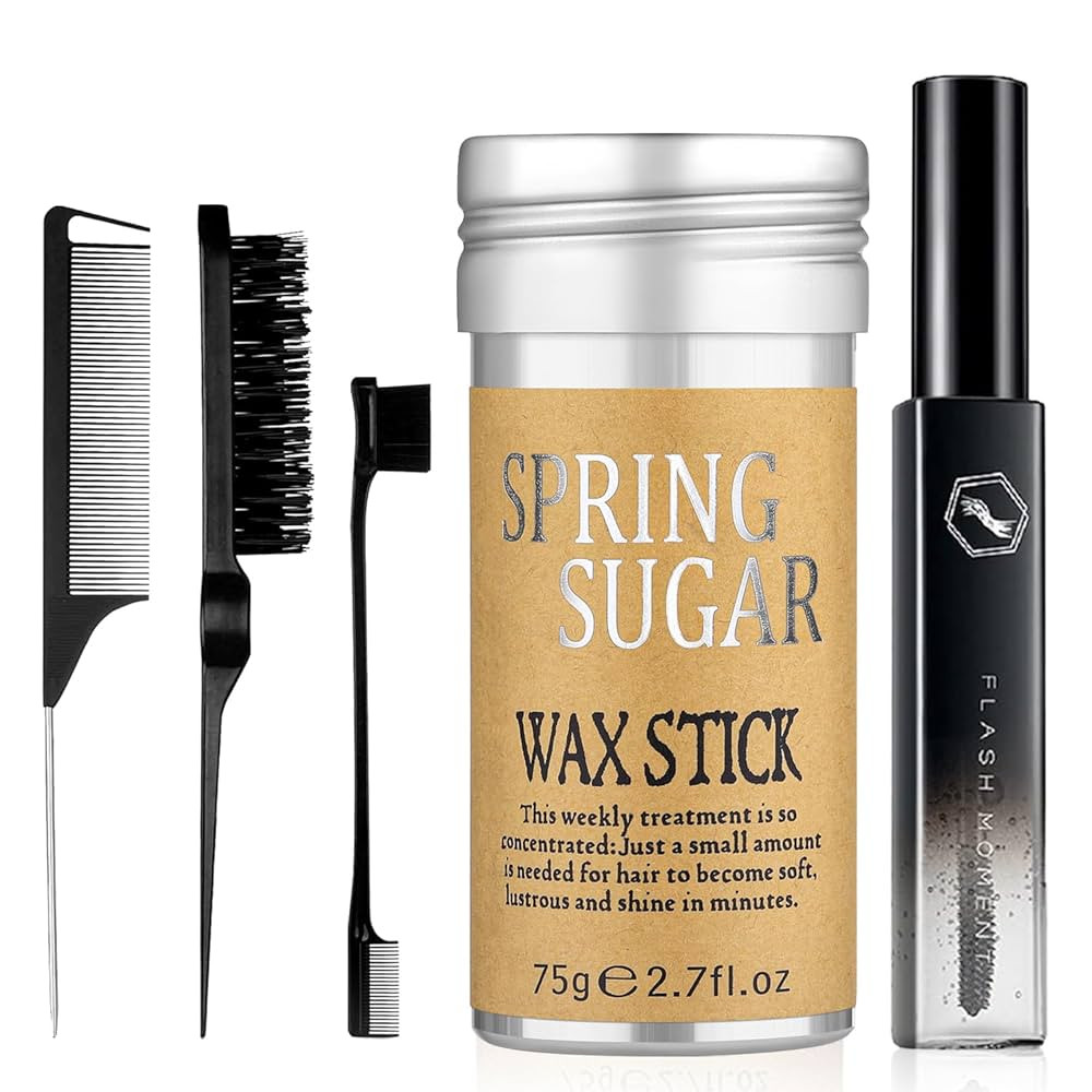 5 Pcs Hair Wax Stick for Flyaways Edge Control Slick - Styling Tools Includes , Finishing , Comb,... | Amazon (US)