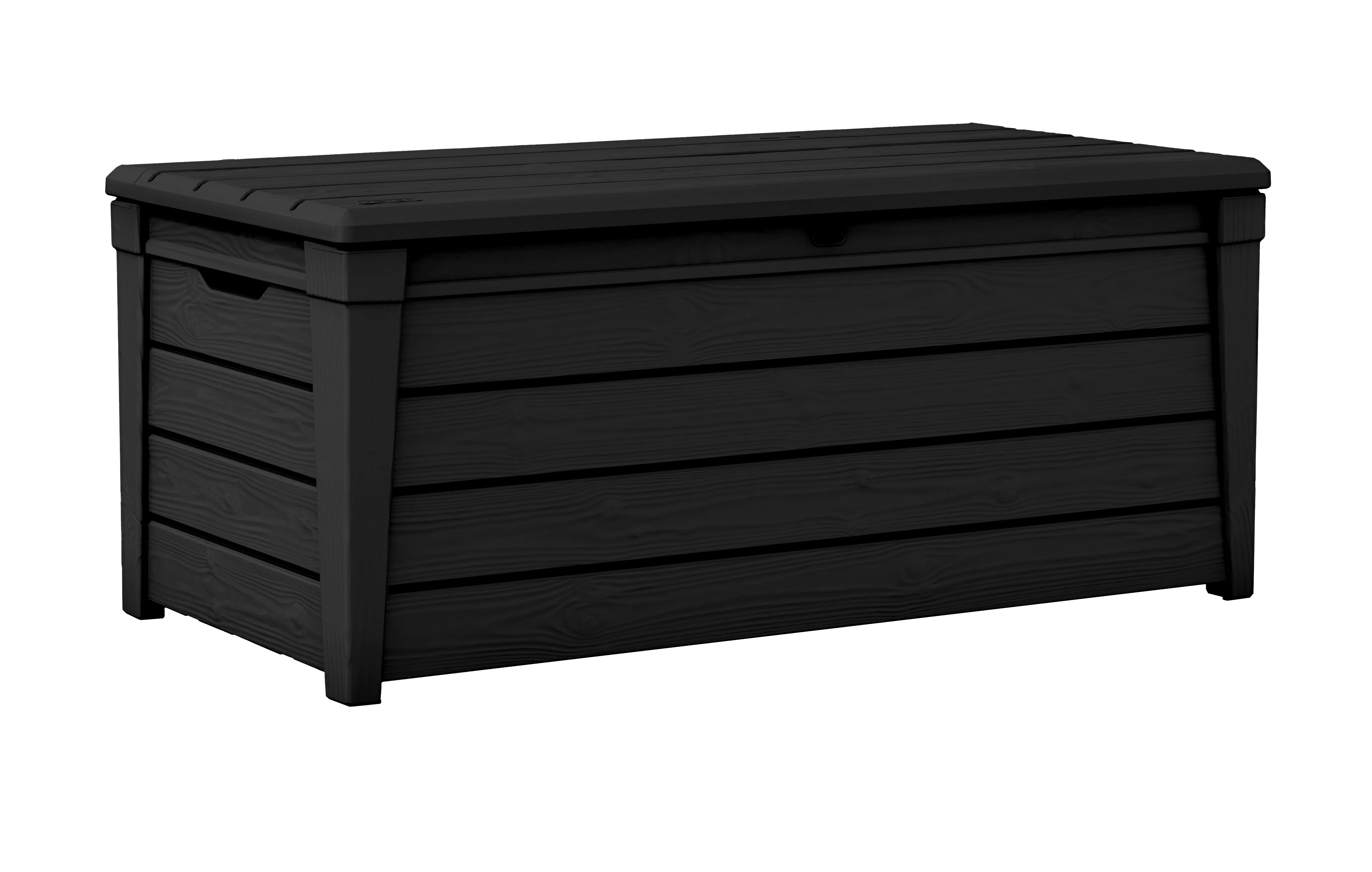 Keter Brightwood 120 Gallon Large Durable Outdoor Storage and Weather Resistant Resin Deck Box (C... | Wayfair North America