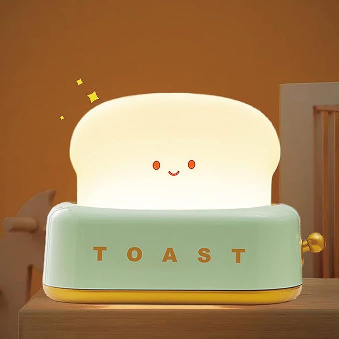 Yenergy Toast Bread Lamp Kids Night Light Lamp Child Room Funny nightlight Decor Bedroom Decorati... | Amazon (US)