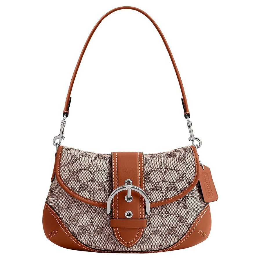 Coach Soho Flap Bag in Crystal Signature Jacquard, LH/Burnished Amber | Amazon (US)