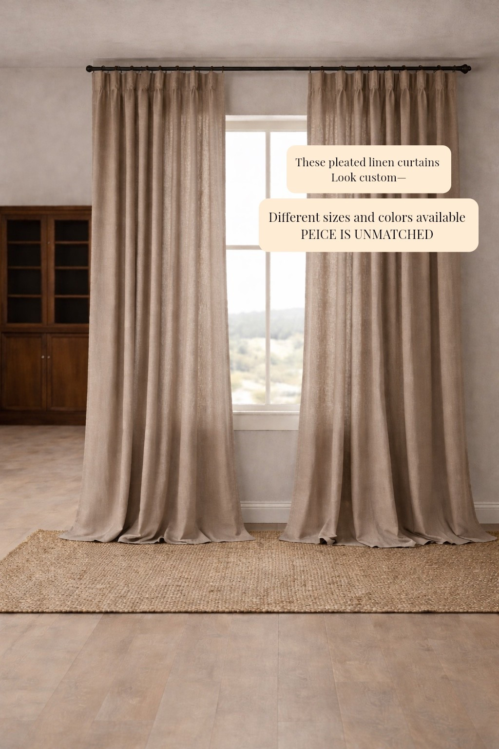 These linen curtains are really nicely made, they look custom and love that they come in different sizes and colors.. 

#LTKHome