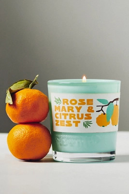 Rewined Rosemary & Citrus Glass Candle | Anthropologie (US)
