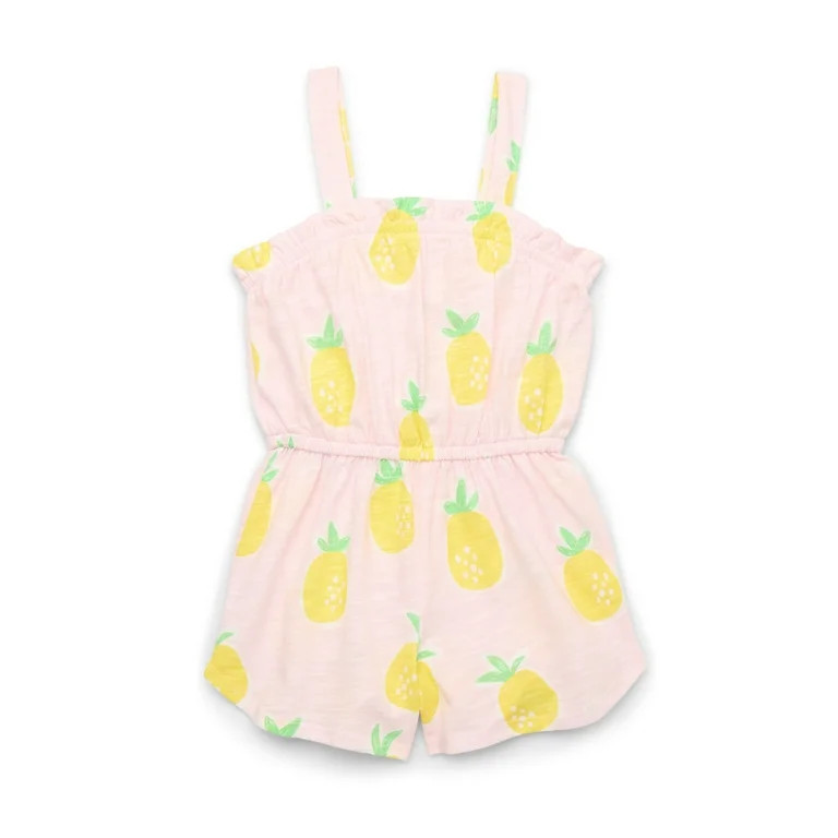 365 Kids from Garanimals Girls Mix and Match Elevated Romper, Sizes 4-10 | Walmart (US)