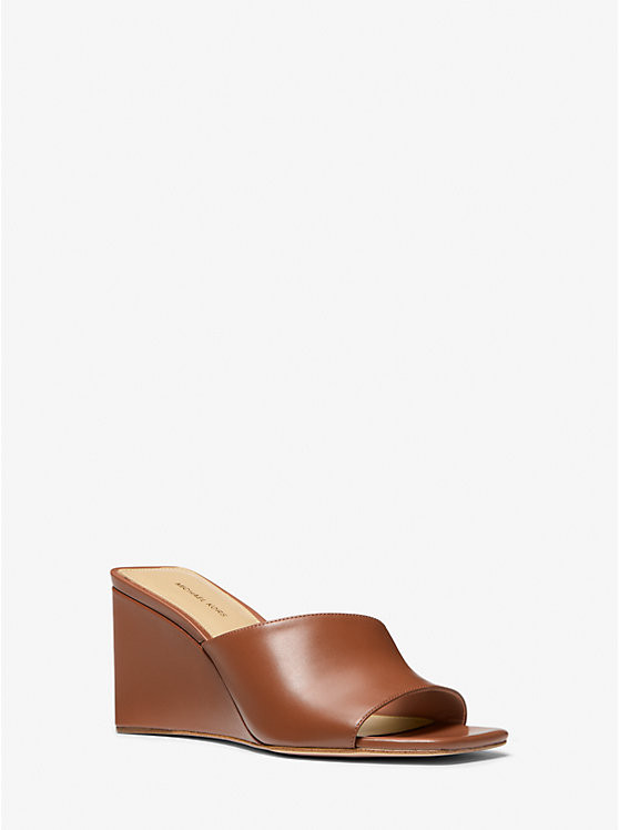 Merriam Leather Wedge Sandal | Michael Kors US
