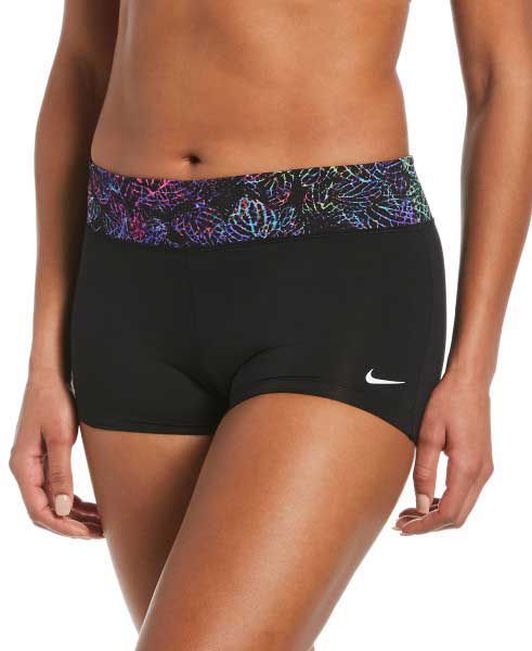 Nike Women's Neon Leaf Printed Kick Shorts, Medium, Black | Dick's Sporting Goods