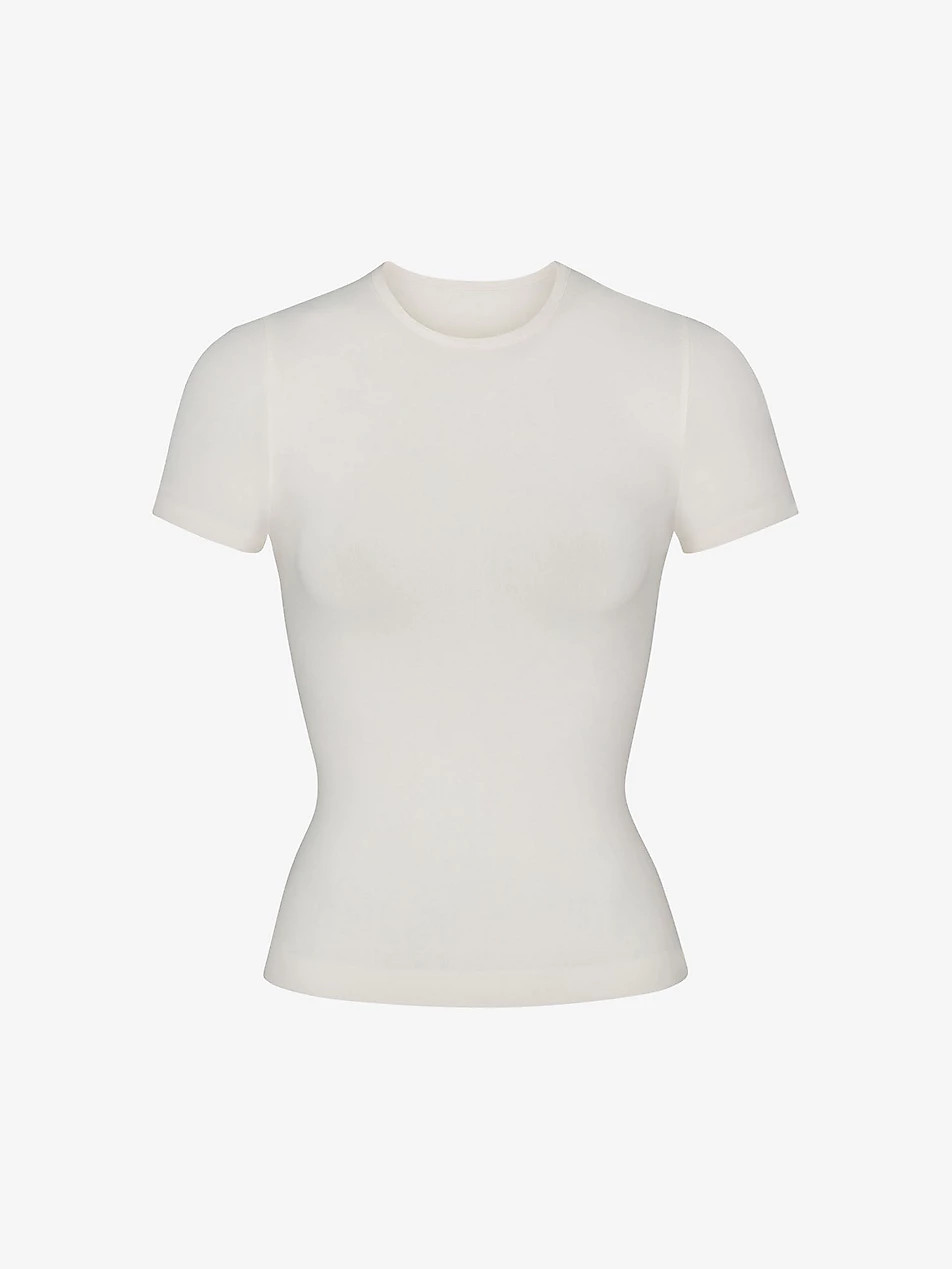 Smoothing slim-fit stretch-woven T-shirt | Selfridges
