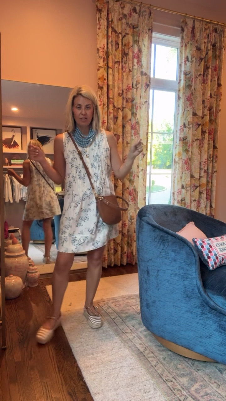 Y’all know we print mix around here and this look is so good!! This dress comes in so many colors. Elevate your look with a statement necklace and a fun shoe. 
Dress - xs 
Shoes - 8 tts


#LTKdayinmylife #LTKootd #LTKmomlife