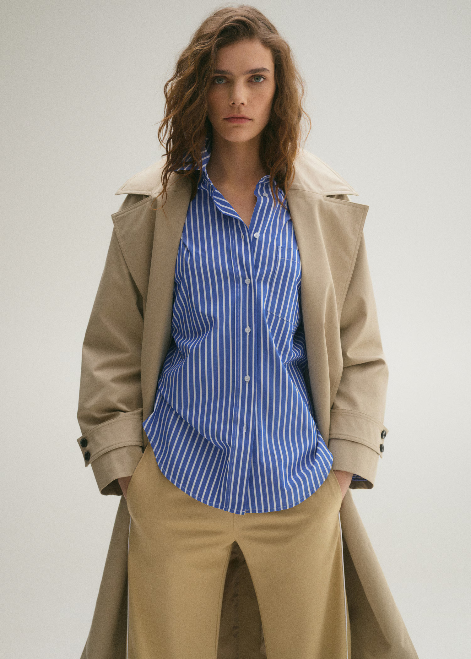Striped straight shirt | Mango (US/MX/AU)