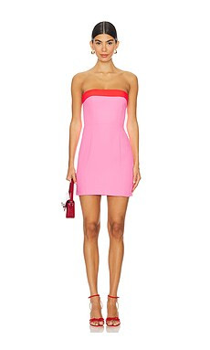 Amanda Uprichard x REVOLVE Kerry Dress in Crimson & Shocking Pink from Revolve.com | Revolve Clothing (Global)