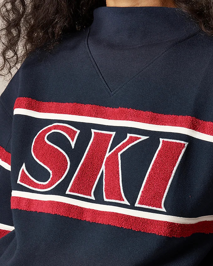 Heritage fleece "Ski" graphic sweatshirt | J. Crew US