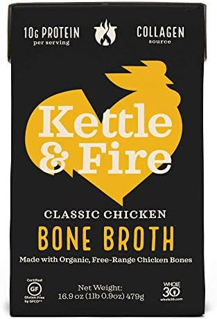 Kettle & Fire, Bone Broth, Chicken, 16.9 Oz | Amazon (US)