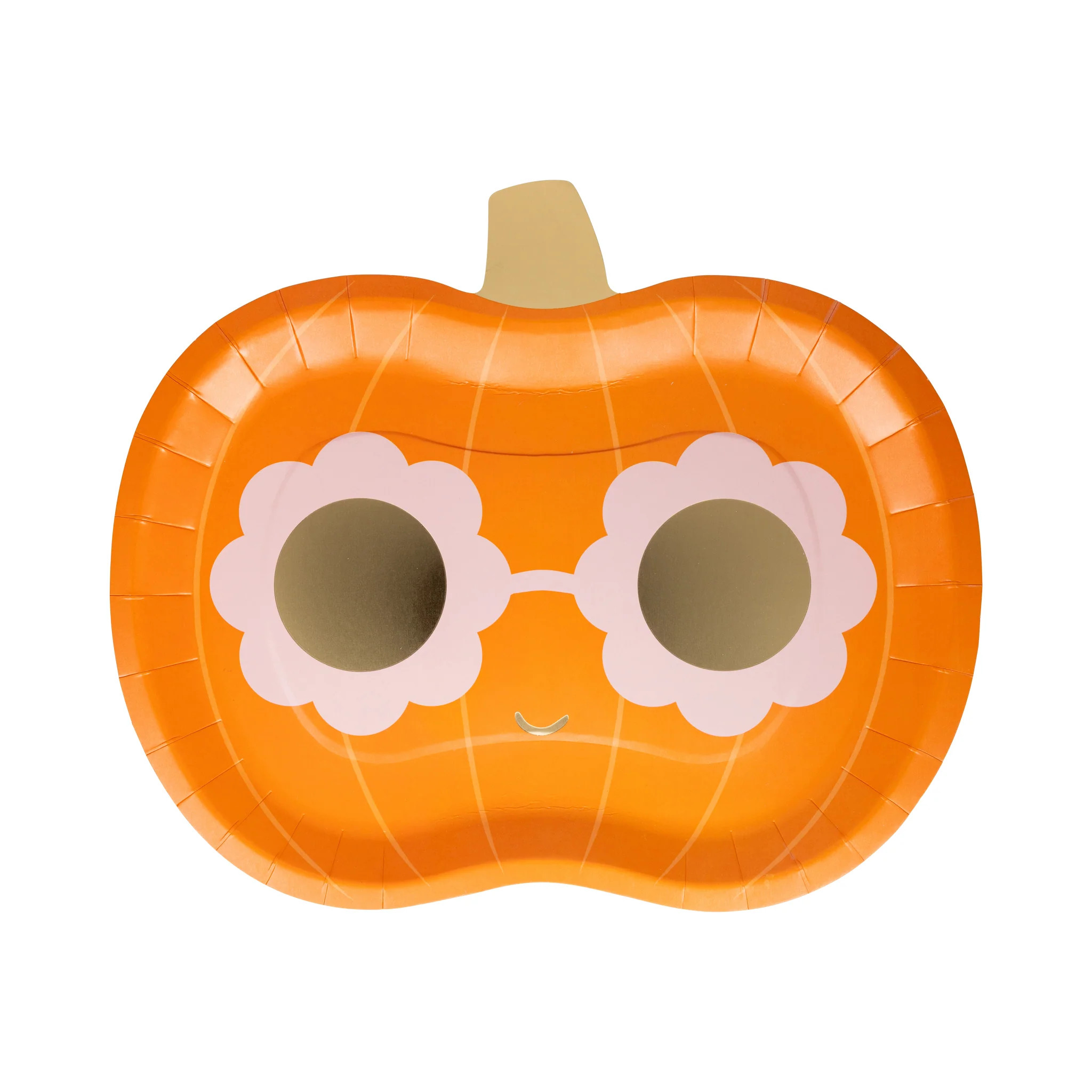 Groovy Pumpkin Shaped Paper Plate | My Mind's Eye