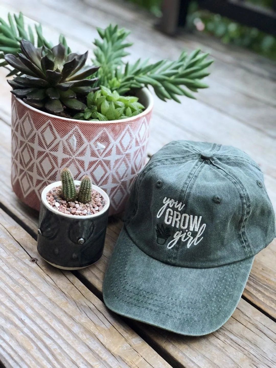 You Grow Girl Hat Gift for Plant Mom Girlfriend Wife - Etsy | Etsy (US)