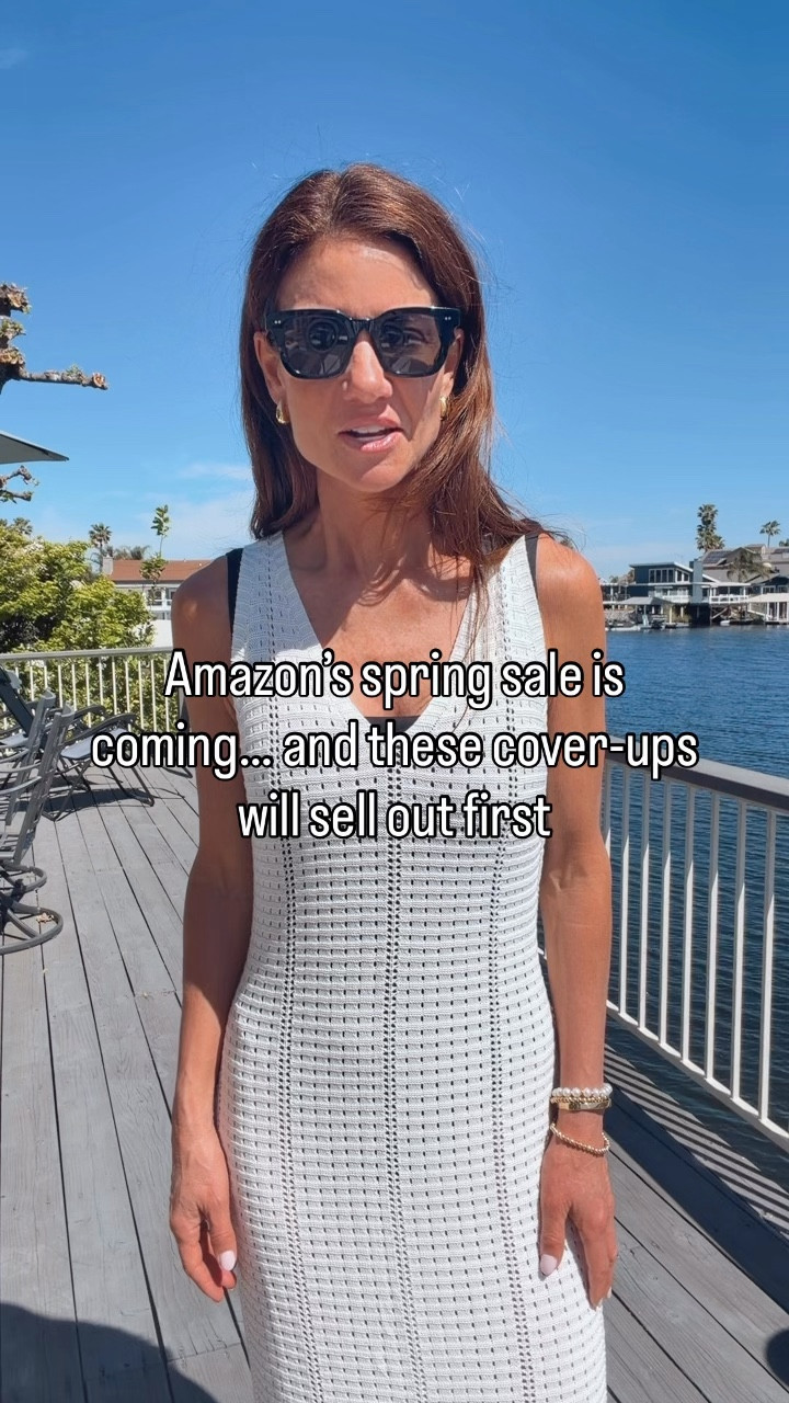 @amazonfindsandfashion  Spring Sale swimsuit cover-ups | chic, flattering & easy to throw on

Amazon is having a big spring sale and these are the cover-ups I grabbed before it starts 🤍

✔️ White knit – lightweight, elegant, and so chic
✔️ Pink collared style – looks like a dress (perfect for lunch)
✔️ Blue beachy cover-up – easy, breezy, vacation-ready
✔️ Dress option – pockets + tie waist = flattering & versatile

@amazon #founditonamazon #amazon #Ad

#LTKOver40 #LTKTravel #LTKSaleAlert