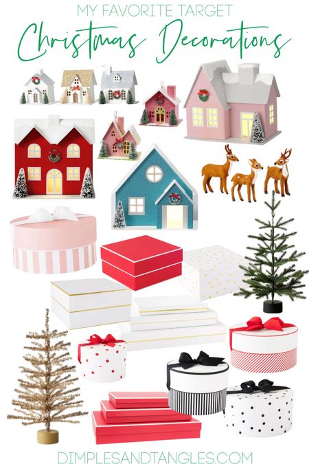 Paper houses, perfect tabletop trees, and the best reusable gift boxes! #ltkunder25 #ltkunder10 #christmasdecorations #affordablechristmasdecorations

#LTKSeasonal #LTKhome #LTKHoliday