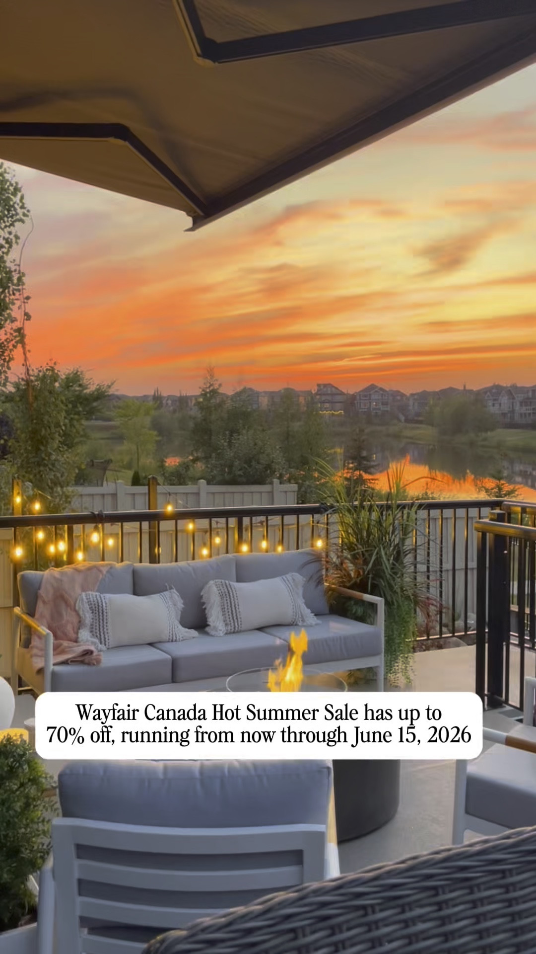 Tell me I’m not the only one who does this 😅
 
Thankfully, for all us gals who love turning a simple task into a big home project, Wayfair Canada is making those home refresh dreams a little easier with up to 70% off during their Hot Summer Sale, on now until June 15, 2026. 

Linking some of my favourite patio furniture and outdoor decor, from outdoor conversation sets to fire tables, fringed umbrellas, cooler side tables and patio dining sets. 
 
@wayfaircanada #WayfairCAPartner #WayfairCAHome

#LTKSaleAlert #LTKSeasonal #LTKHome