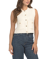 Button Front Sweater Vest | Juniors | Marshalls | Marshalls