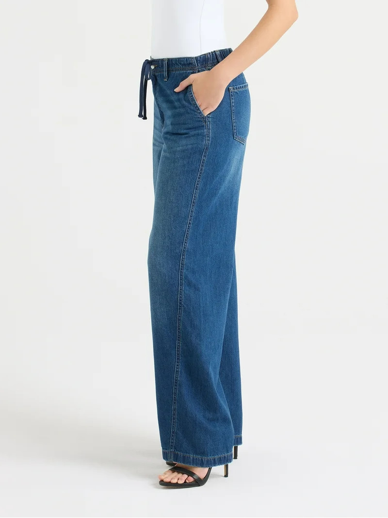 Sofia by Sofia Vergara Women's and Women's Plus Size Diana Relaxed Trousers, 30.5" Inseam, Sizes ... | Walmart (US)