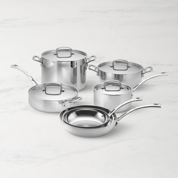 Cuisinart French Classic Tri-Ply Stainless-Steel 10-Piece Cookware Set | Williams-Sonoma
