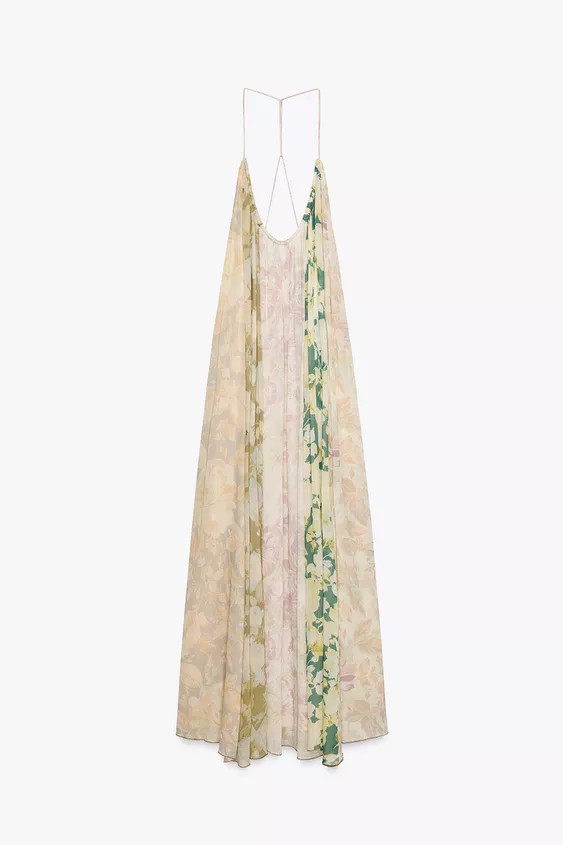 FLORAL PATCHWORK DRESS ZW COLLECTION | Zara US