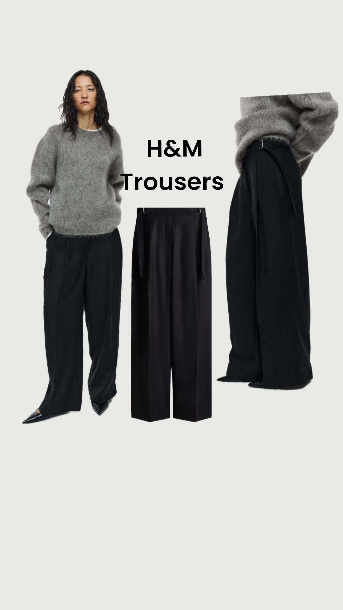 Spring outfit staple 🌼
These H&M tailored wide leg trousers are the kind of piece you’ll wear on repeat all season polished, flattering, and so easy to style with knits, tees, blazers, and sandals. The fit is effortlessly chic and makes every outfit look more elevated.

If you’ve been looking for the perfect spring trousers… these are SO good. 🤍

Sizing reference:
The model is 179 cm / 5’10” and wears a size 38.

#LTKStyle #LTKFinds SpringOutfit SpringStyle HMFinds WideLegTrousers CapsuleWardrobe 

#LTKTall #LTKWorkwear #LTKSeasonal