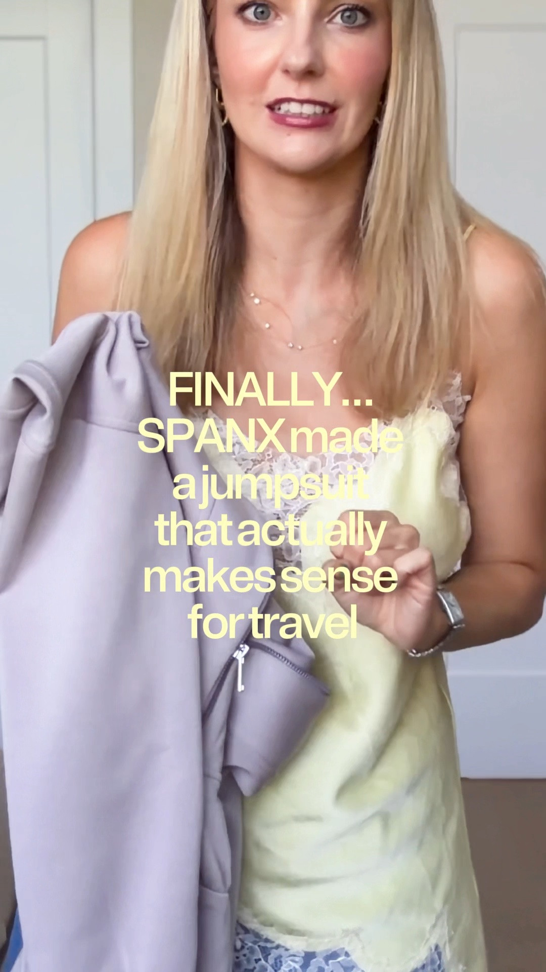 FINALLY! A bathroom-friendly jumpsuit 😭🙌 OMG, I’m already obsessed! ✈️🤎 Available in 2 colors + 3 inseams, which we LOVE 👏 Just LIKE this post + comment JUMPSUIT and I’ll DM you the link! 🔗 #traveloutfit #airportoutfit #spanxjumpsuit #fallfashion #romper

#LTKootd #LTKSaleAlert #LTKTravel