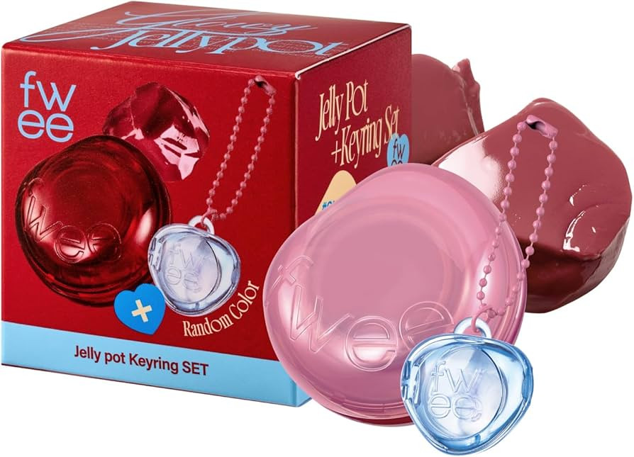 Glowy Jelly Pot + Keychain SET | Dewy Jelly Lip & Blush Color, Tinted Glow Jelly Balm, Dewy Build... | Amazon (US)